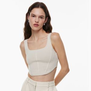 Aritzia Babaton Sculpt Knit Bustier Tank, Size XS